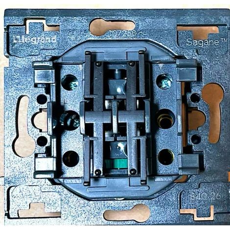 Legrand 084026 Sagane Doppel-Wechselschalter – zur Rollladensteuerung – 10 A
