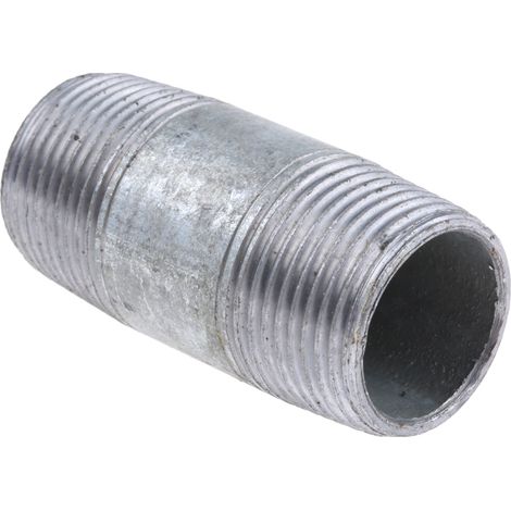 Mamelon BSPT 3/4" mâle x BSPT 3/4" mâle, Galvanisé ( Prix pour Paquet de 5 )