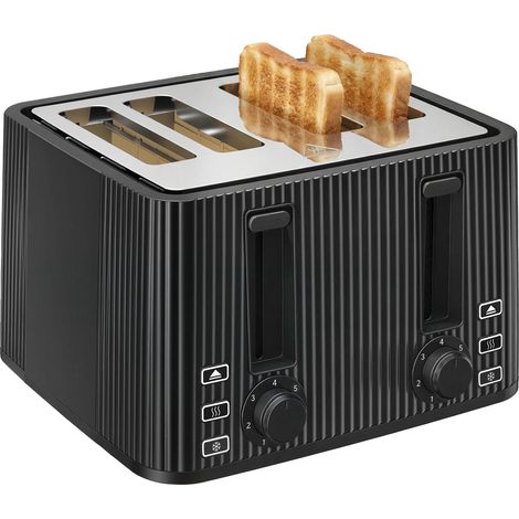 Grille-pain, capacité de 4 tranches, 7 niveaux de brunissage, UE (1/5)