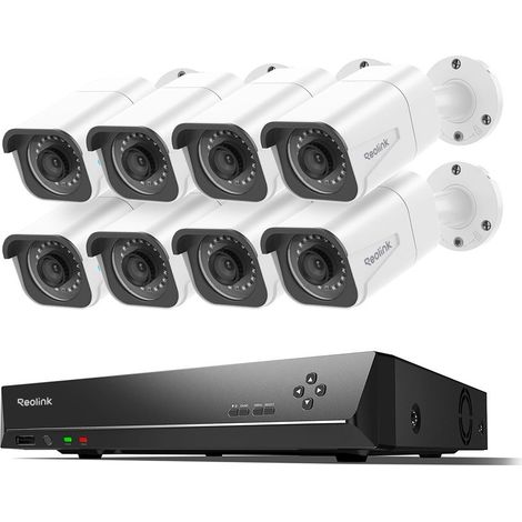 Reolink – Kit de vidéosurveillance 4K 8MP – Détection de personne et véhicule – Enregistrements 24/7 – Installation Plug & Play – Disque dur 4To inclus (1/5)