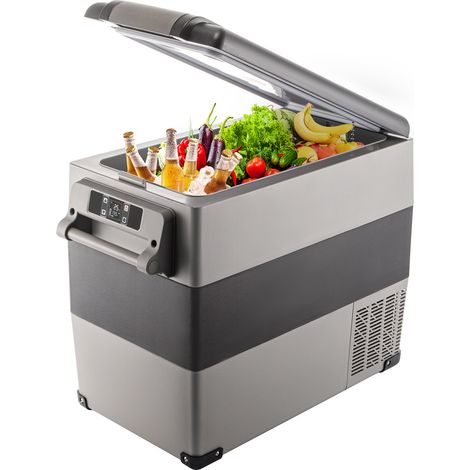 VEVOR Congelatore per Frigorifero Elettrico Portatile, Capacita 55 L Piccolo Frigorifero Congelatore 27,1 x 13,6 x 20,6 Pollici Mini Frigorifero per Auto Guida Viaggi Potenza Totale in Ingresso 45 W (1/5)