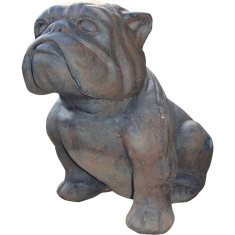 Statue jardin Bulldog 45 cm - Gris anthracite 45 cm (1/2)