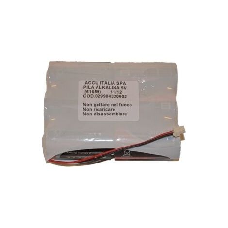 Panasonic pacco batteria 9V compatibile sirena GT casa alarm GT2380 mezza torcia