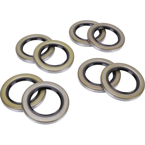 Joints de graisse pour roue de moyeu de remorque, 8 pièces, 2,25 pouces ID 3,376 pouces OD, Double lèvre pour Dexter Texcom RV (1/5)