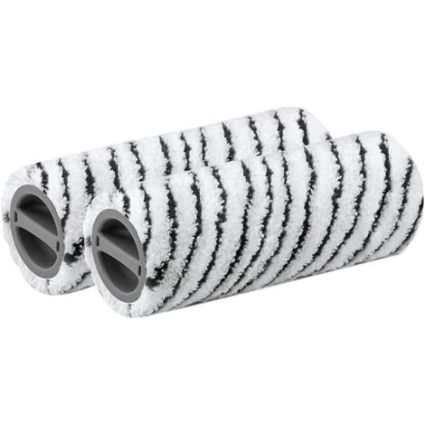 Kärcher Set de rouleaux en pierre pour tous Kärcher FC et EWM 2 (lavable, non pelucheux, lavable en machine à 60 °C, pour sols durs résistants, pierre, céramique) (1/4)