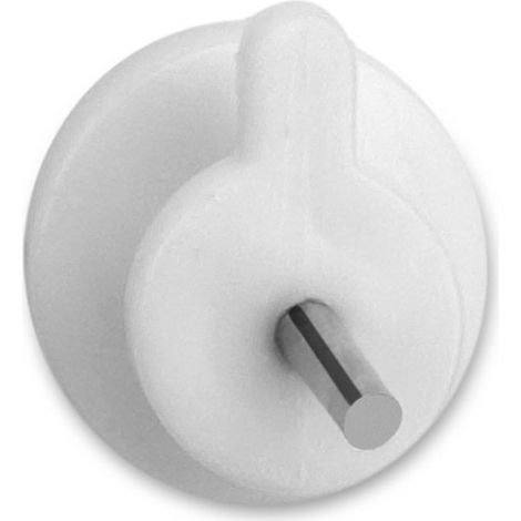 Colgador De Pared Plástico ClavoAceroTemplado 10x10x16mm Blanco Inofix (1/3)