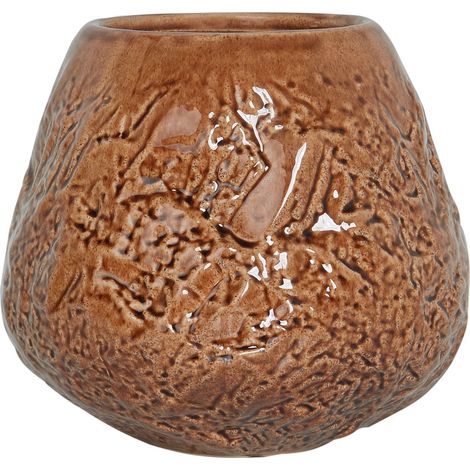 Blumenvase BETTA Steinzeug 22 cm Braun