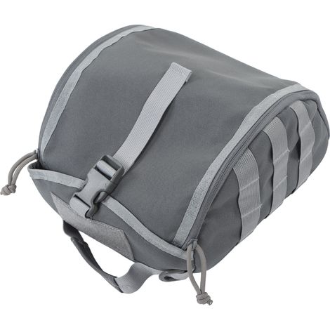 Casque de Camping Poche à Casque Toile Anti-Rayures Réglable Sac de Rangement pour Casques de Protection Gris