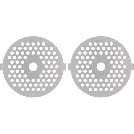 2 Pièces Lame Hachoir Électrique en Acier Inoxydable, Plaque de Broyage à Trous Ronds pour Hachoir Type 5/B (3mm, 56 Trous) (1/5)