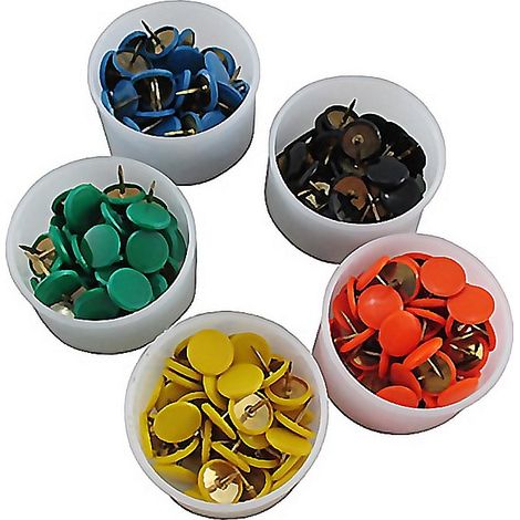 CHINCHETAS COLORES SURTIDOS CAJA 50
