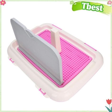 Tbest Tapis de toilette pour dressage de chiens Toilette intérieure pour chien, formation pour chiots, animalerie hygiene Rose (1/5)