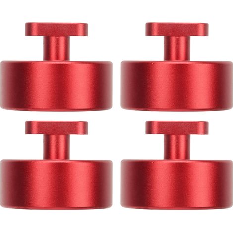 Ortviai 4x Cale de levage en aluminium usiné pour Corvette C7 Z51/Z06 et C6-Z06 – Rouge (1/5)