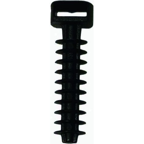 EMBASE CHEVILLE ECART MUR 9MM NOIR (1/3)