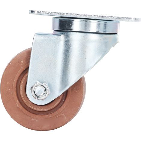 Roulettes pivotantes de 3 pouces résistantes à la chaleur extrême, idéales pour charges lourdes, usage industriel, montage facile, paire de 4, roues en nylon robuste, pivotement à 360°, fixation par p (1/5)