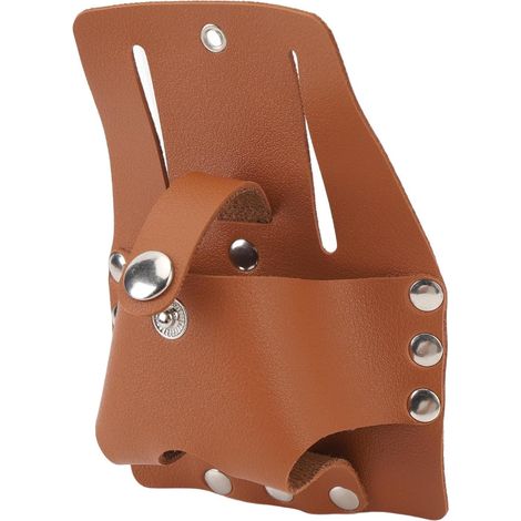 Large Capacity Tape Measure Holder, PU Leather Pouch with Button Closure, Belt Tool Holder for Various Measurement Needs (1/5)
