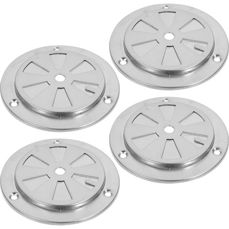 4 Pièces Lot Ventilation Rondes Acier Inoxydable pour Four et Fumoir Couverture Aération Résistante Chaleur de Rechange pour Barbecue et Séchoir (1/5)