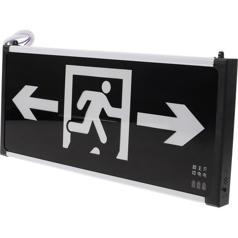 Lot De 5 Panneaux Lumineux De Sortie De Secours À Led Pour La Sécurité Publique