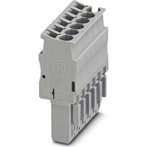 Bloc de jonction rail DIN Phoenix Contact SP 2.5/6, Fixation à ressort, Gris ( Prix pour 1 )