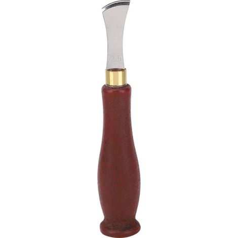 Outil en Cuir, Leather Tools Leather Edge Creaser Lame en Acier Inoxydable Poignée en Bois Creaser Leather Craft Tool(2.5mm) (1/5)