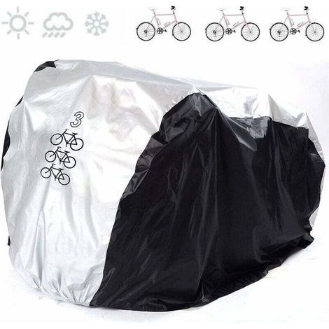 Housse de Protection Extérieure pour 3 Vélos Taille L - Étanche, Anti-UV, Anti-Poussière pour Vélo de Route, VTT ou Trottinette - (1/5)
