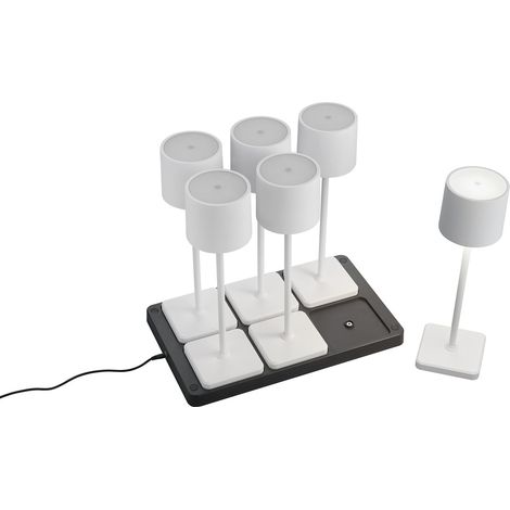 Lot de 6 lampes de table Fernandez blanc - R54096631 (1/3)
