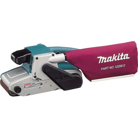 Makita – Ponceuse à bande 100 x 610 mm – Puissance 1010 W – Vitesse variable 210-440 m/min – Pour bois dur et teck – Aspiration intégrée