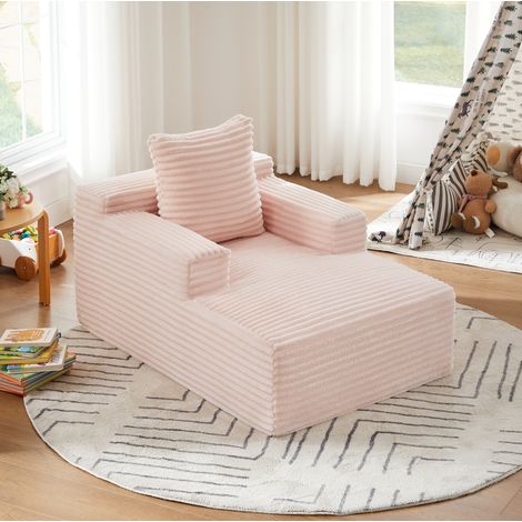 Divano letto chaise longue in velluto a coste OKMYHOME (1/5)