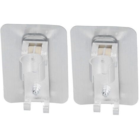 Lot de 2 supports muraux pour pommeau de douche avec adhésif puissant pour salle de bain (1/5)