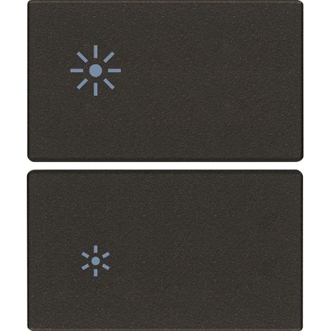 VIMAR - 31480.2RG Due mezzi tasti 2M dimmer nero