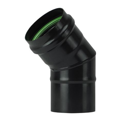 GOMITO A 45  ° PER STUFE A PELLET 'LIGHT'  EE  80 mm - SAVE