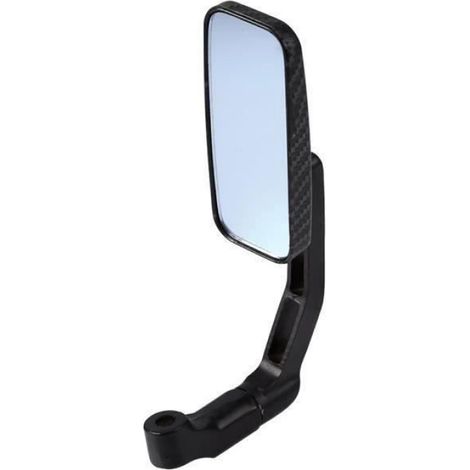 Rétroviseurs Moto - Miroirs Rectangulaires Universels - Filetage 8 mm et 10 mm - Pour Motocyclette - Paire (1/4)