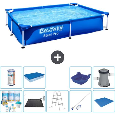 Bestway Bestway Steel Pro Rectangulaire - 221x150x43 cm - 10-pièces S21517 (1/5)