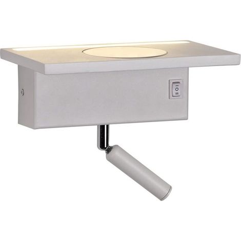 Aplique LED "Rob" con puerto USB y cargador wireless (8W 3000K 532lm) – Blanco mate (1/3)