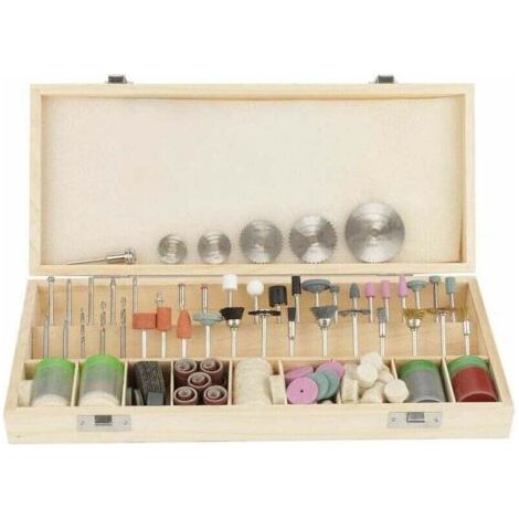 Coffret Accessoires pour Outils rotatifs, 242 Pièces Accessoires pour Outil Rotatif pour le Bricolage Découpage Ponçage Polissage (1/4)
