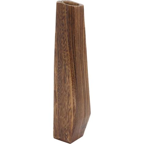 Vase en Bois de Paulownia Naturel Vase Artisanal Long pour Fleurs Séchées et Compositions Centre de Table Décoratif pour Intérieur Bureau et Maison et Minimaliste (1/5)