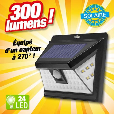 Lot de 2 - Projecteur à énergie solaire et détecteur de mouvement 24 LED (1/3)