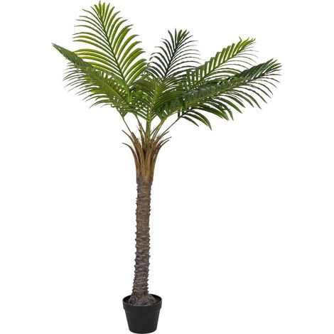 Arbol kwai verde decorativo artificial con 9 hojas verde 89x89x150 (1/5)