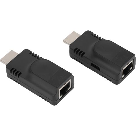 Extendeur d'interface multimédia HD sur un seul câble Cat5e 6, 1080p à 60 Hz, distance de transfert de 60 m (196,85 pieds) pour téléviseur HD, PC et projecteur (1/5)