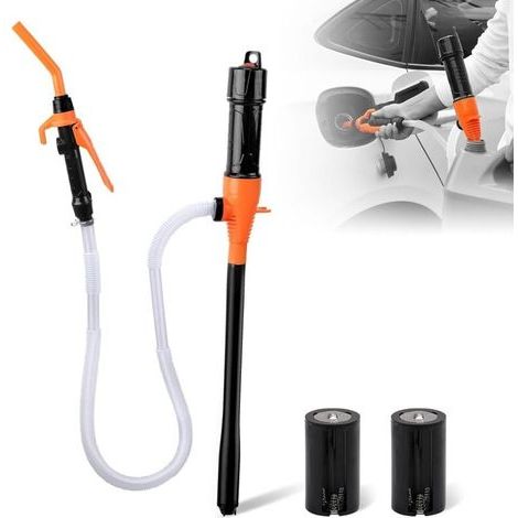 Pompe De Transfert De Liquide Alimentée Par Batterie Pompe Électrique Portative à Siphon De Liquide Pompe Portative Polyvalente à Réservoir De Poisson à Carburant, Eau Et Gaz, 9.8 L/Min (1/4)