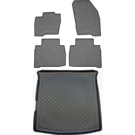 Ford S-Max II VAN (5 puertas) desde 09.2015 SET - alfombrillas de goma para coche + alfombrilla para maletero (1/5)