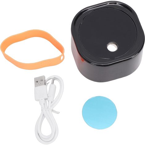 Pulvérisateur rechargeable USB d'élimination statique d'atomiseur de grain de café avec le couvercle en silicone de base magnétique noir (1/5)