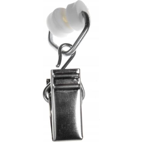 Metallene Gardinenstangenclips für Aluminium-Gardinenstangen, Gardinenclips, 100 Stück, Silber (1/5)