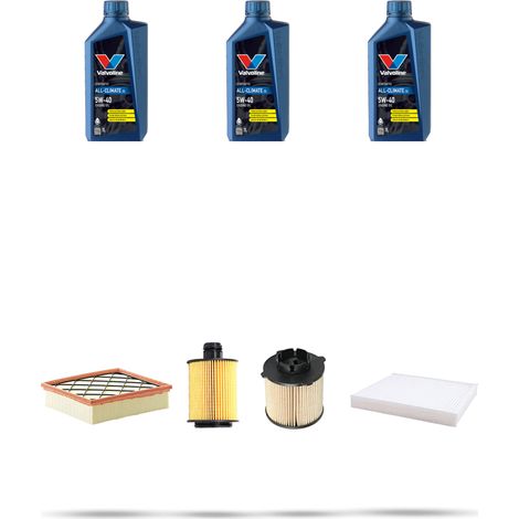 Kit tagliando 4 FILTRI e 3L OLIO compatibile con Opel Meriva B 1.3 CDTI 55kw dal 2010 (1/5)