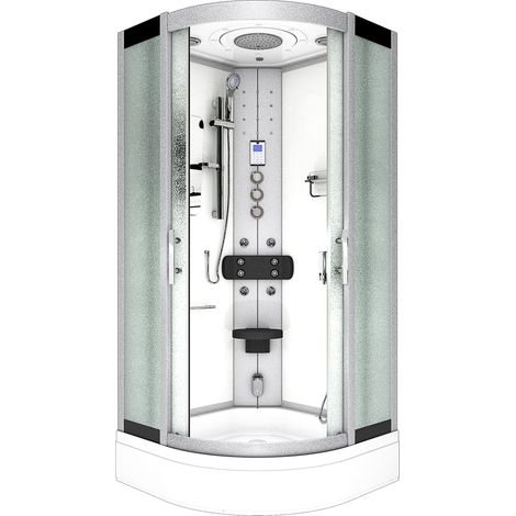 Duschkabine Komplettdusche Fertigdusche Dusche D46-60M1 100x100 cm ohne 2K Scheiben Versiegelung (1/5)