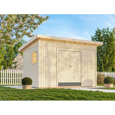 Abri de jardin en bois Stig 8,2 m2 Naturel (1/5)
