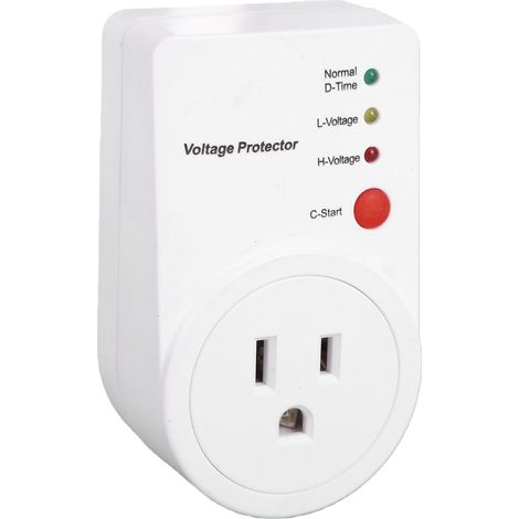 Protecteur de tension 1800W 15A, sortie ignifuge, prise unique pour réfrigérateur, TV, prise US (1/5)