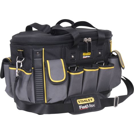 Stanley – Sac à outils semi-rigide 46cm – Base rigide étanche – 26L de capacité – Rangements verticaux pour accès rapide
