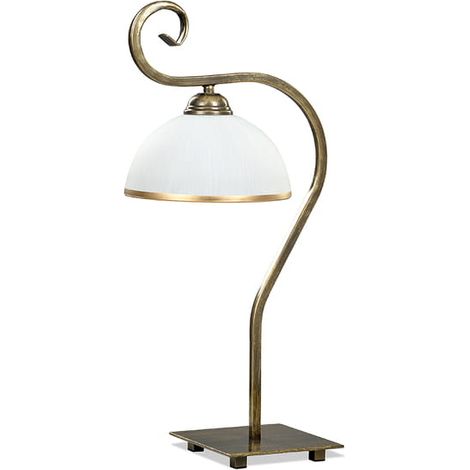 Lampada da tavolo Emibig Wivara oro 1 luce E27 H50 Ø30 (1/4)
