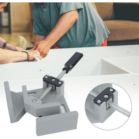 Pince d'angle à poignée unique en alliage d'aluminium, à 90 degrés, pour soudage, outil de menuiserie et de travail du bois (1/5)
