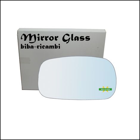 Vetro specchio retrovisore cromato lato dx-passeggero per nissan micra ii (k11) (1/2)